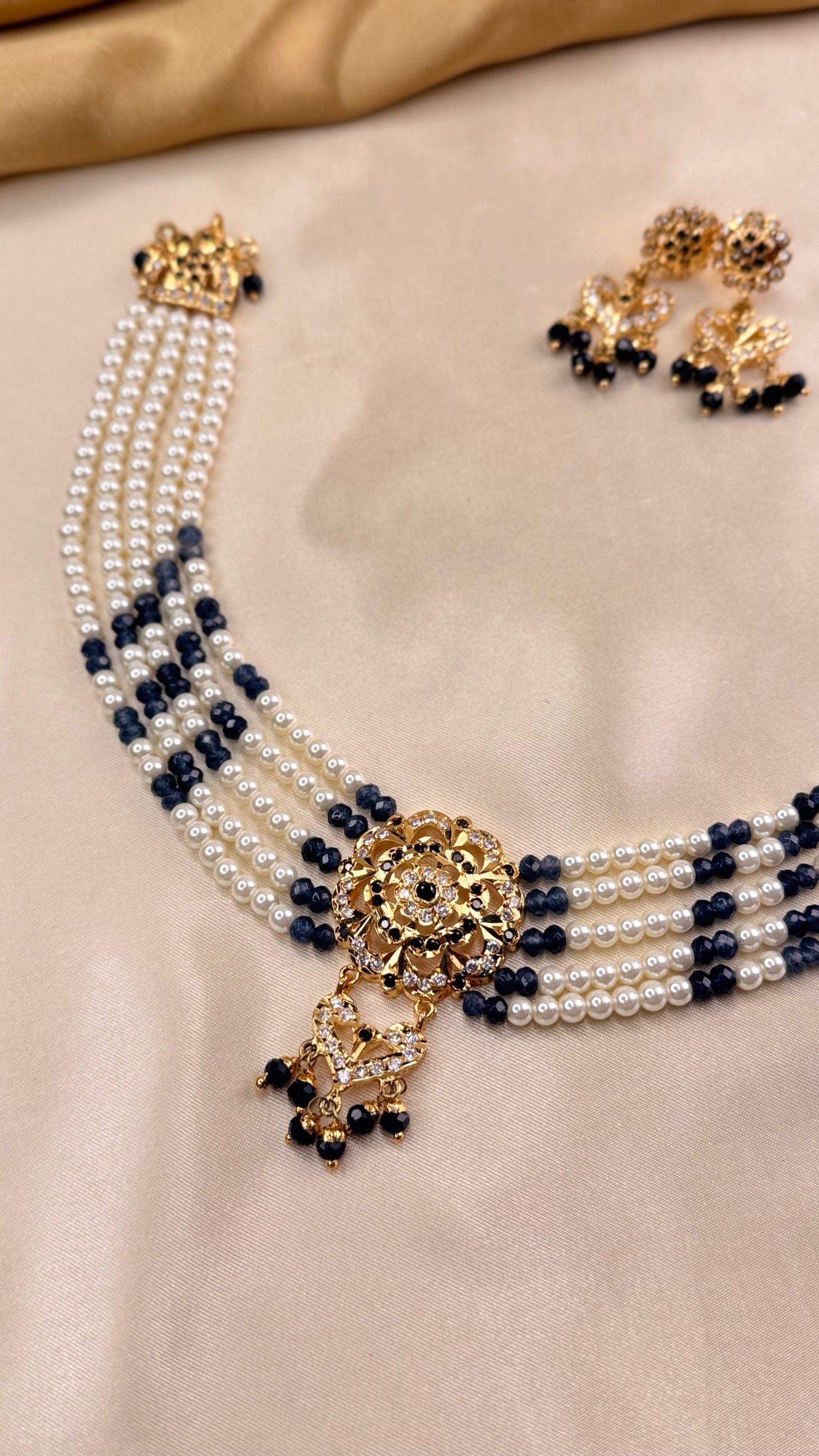 Premium Rajasthani Chandra necklace set