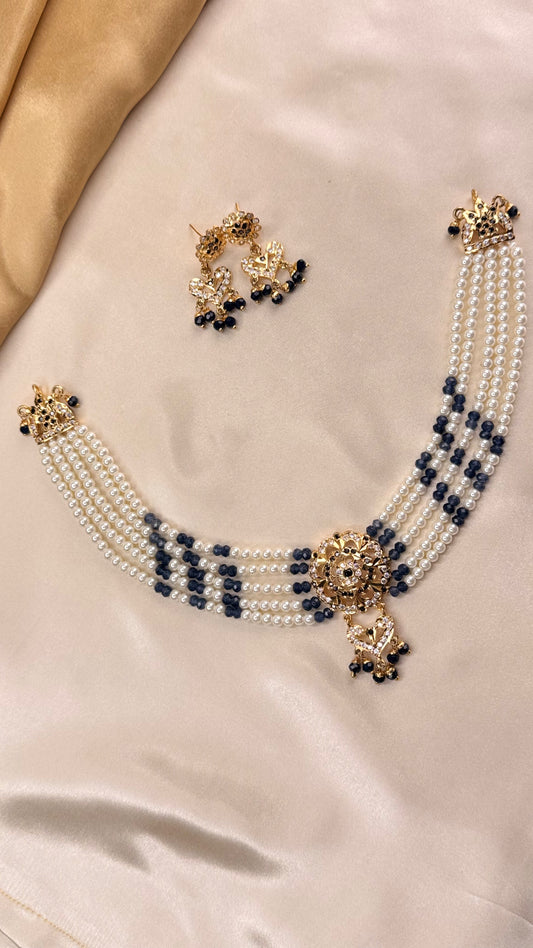 Premium Rajasthani Chandra necklace set