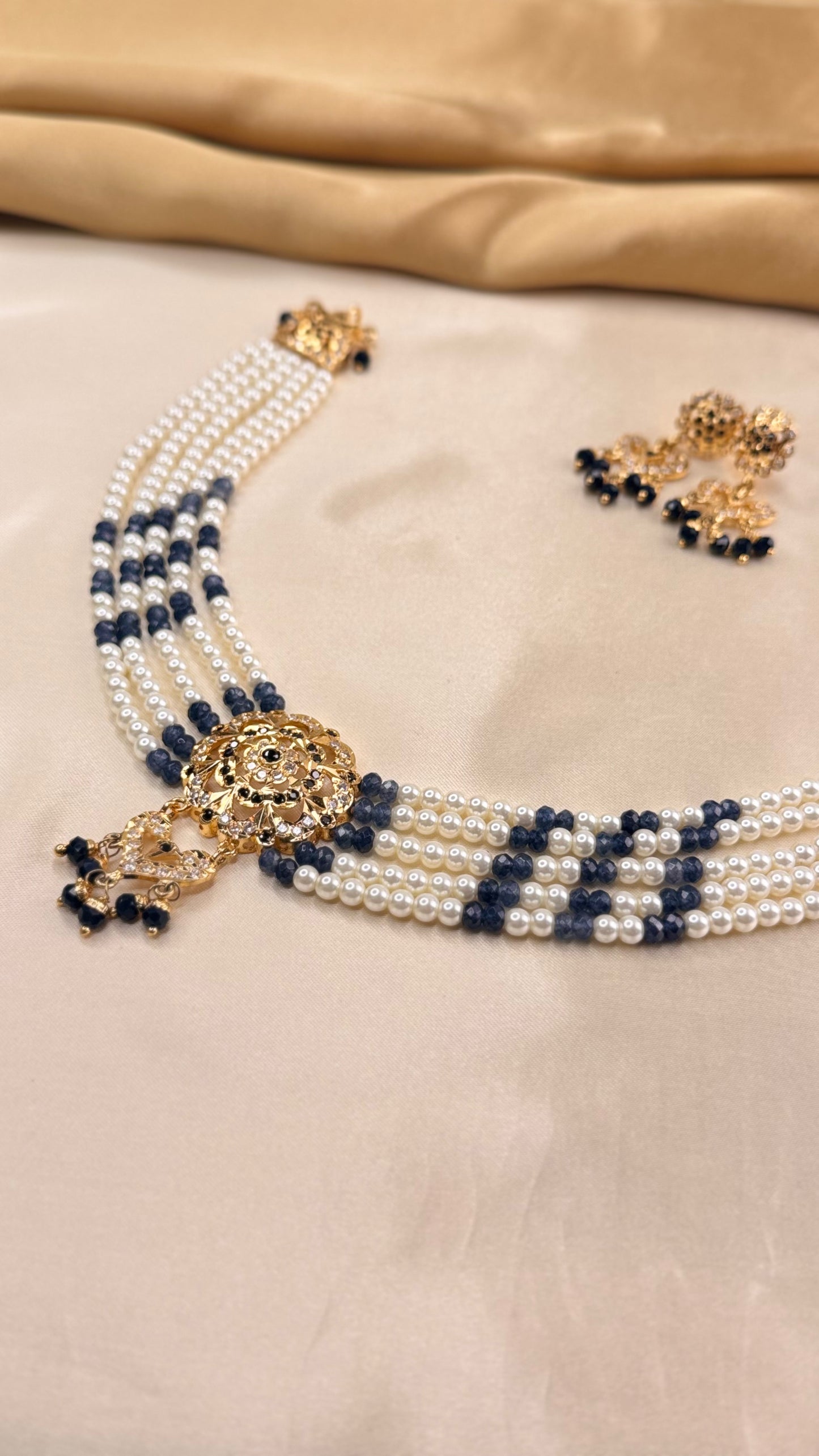 Premium Rajasthani Chandra necklace set