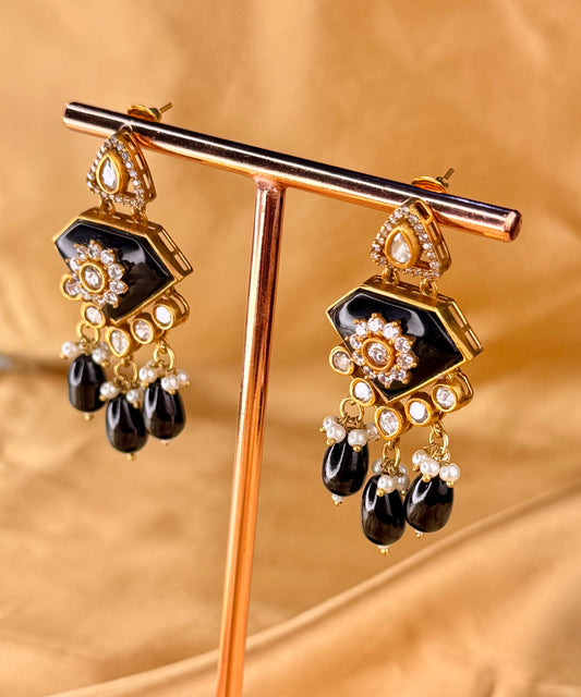 Moissonite Geometric Drops earrings