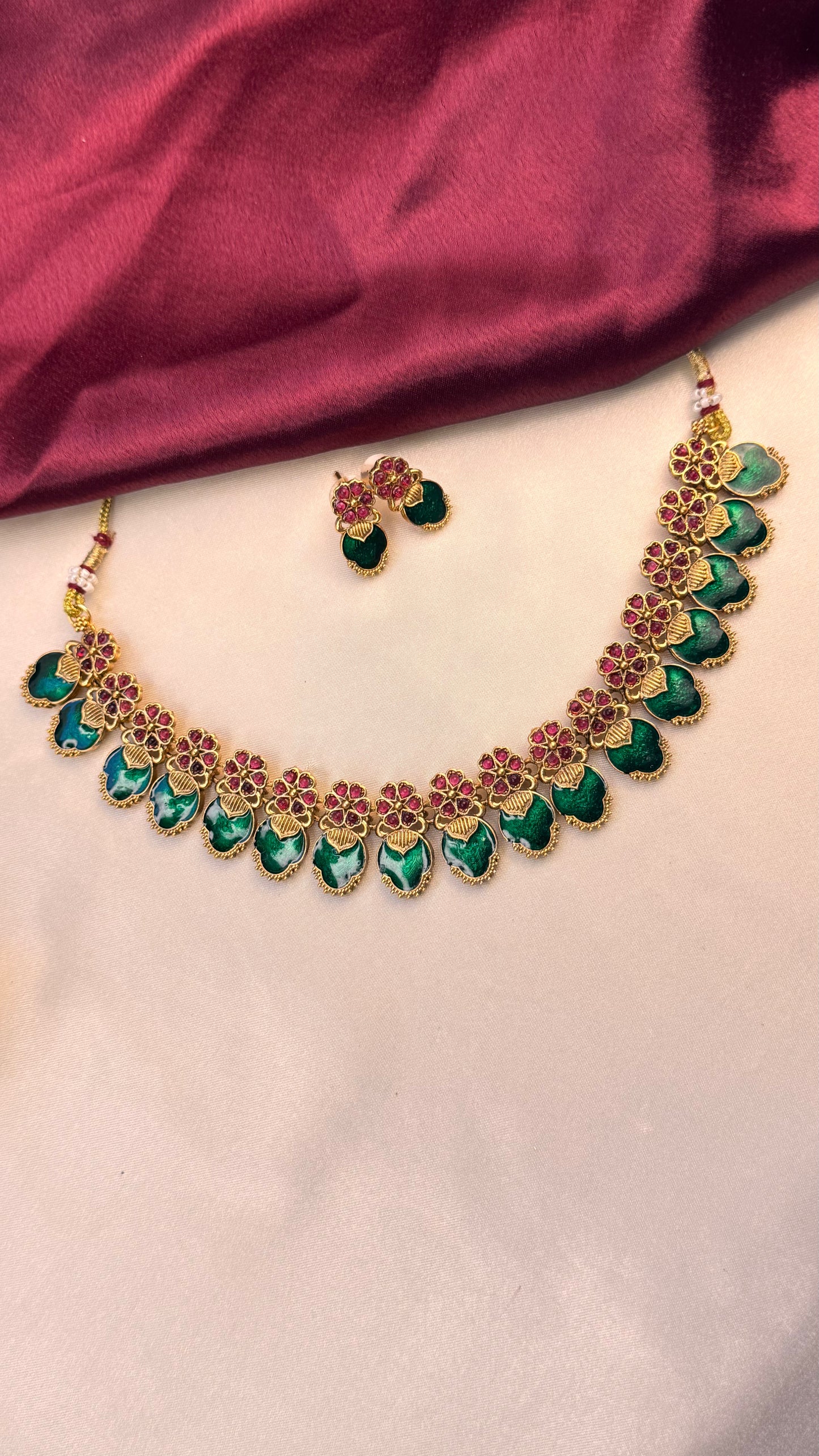 Palakka Inspired Necklace Set