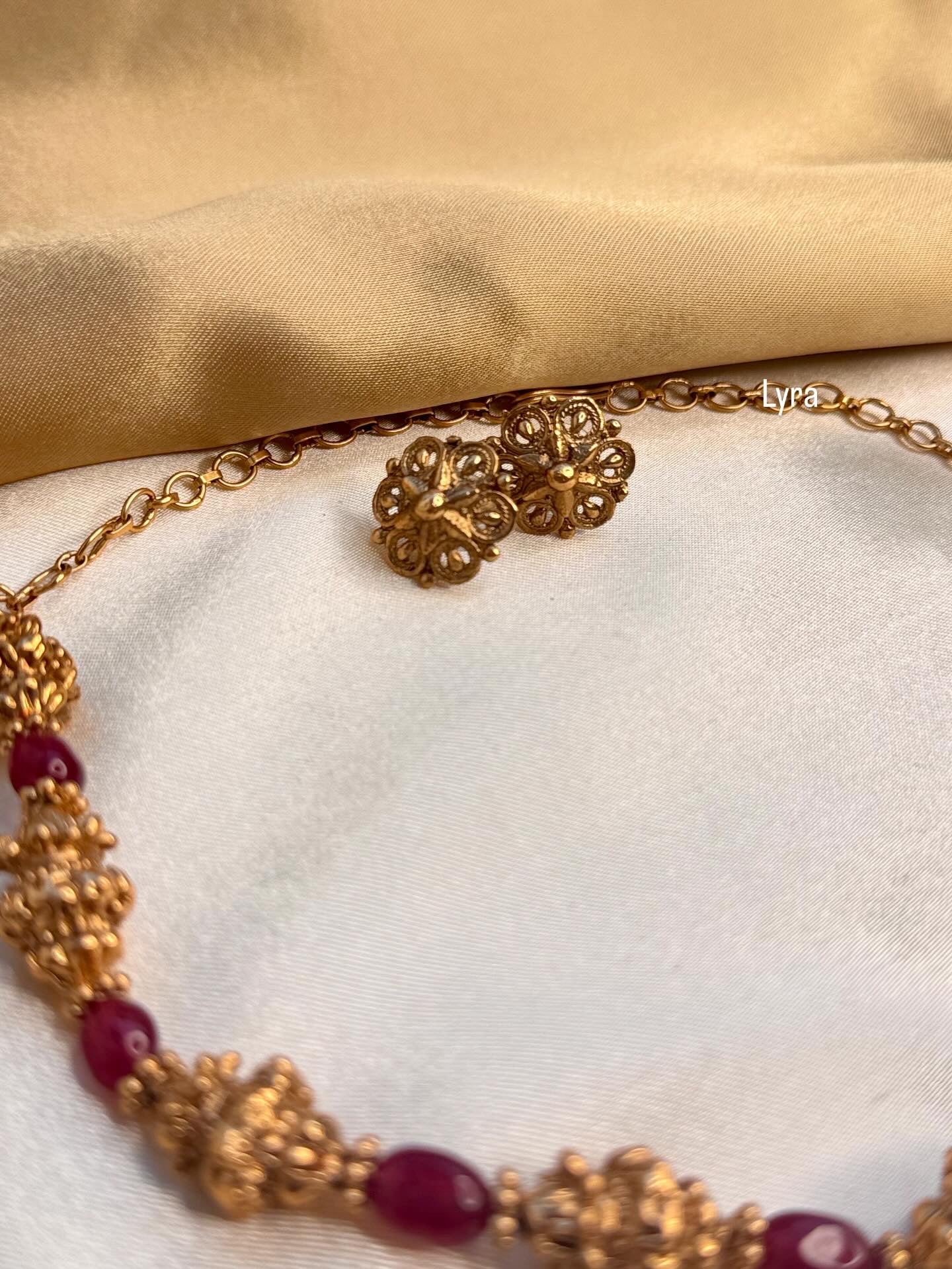 Antique Ruby Necklace Set