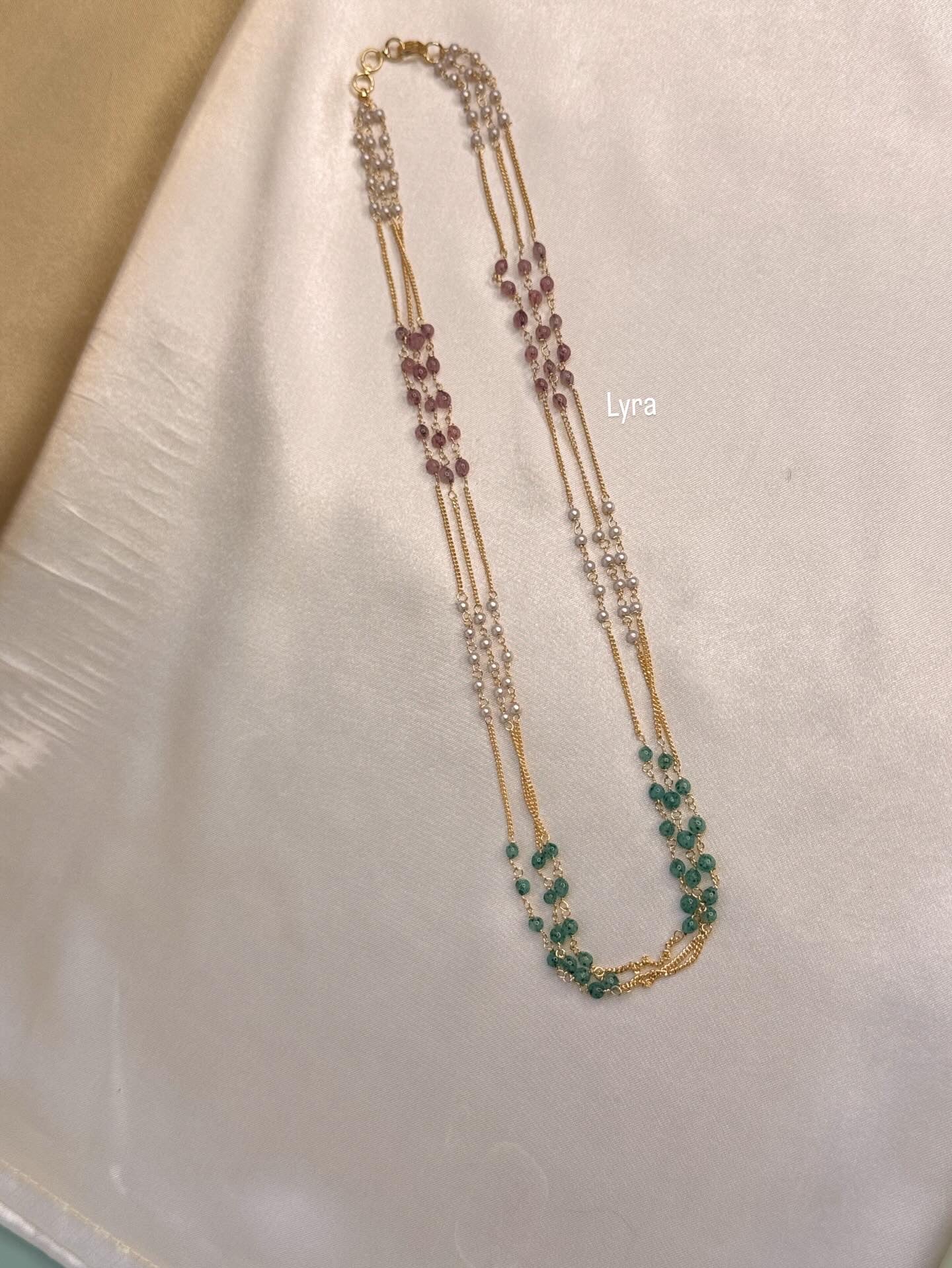 Triple layered Pearl Chain