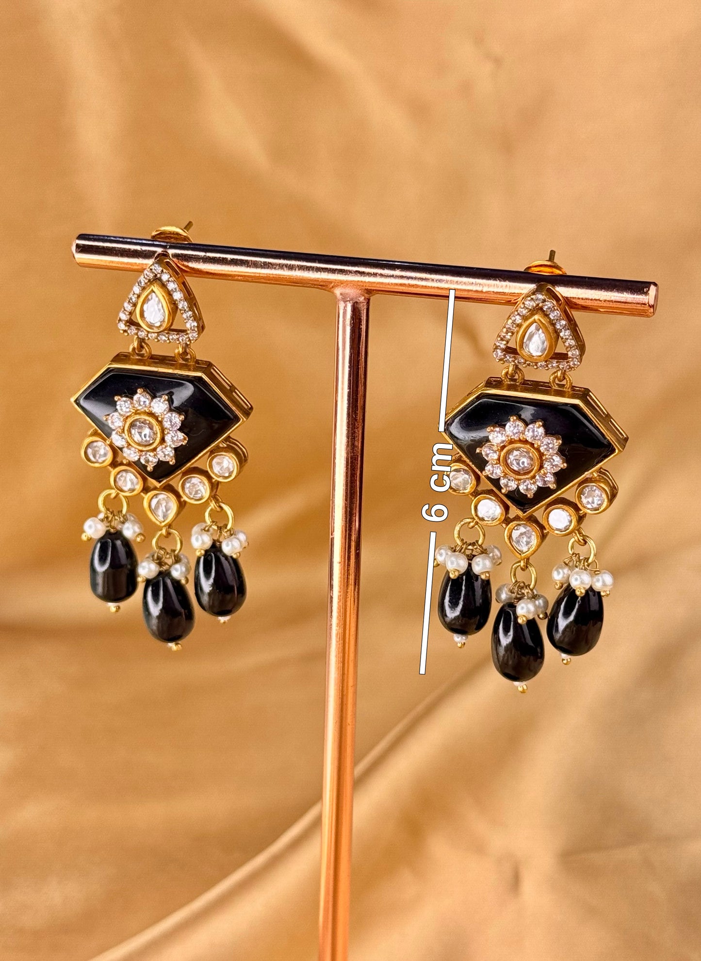 Moissonite Geometric Drops earrings