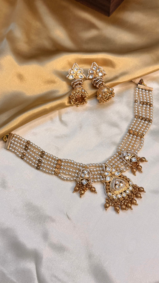 Chakrapati Rajwadi Necklace Set